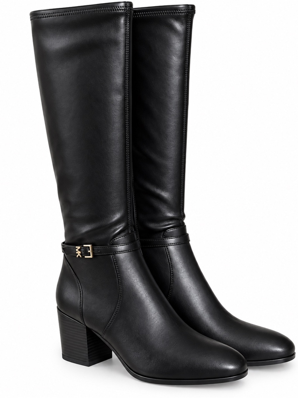 Michael Kors Ella Classic Black Knee-High Block Heel Boots size 11โ